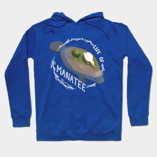 Life Of Manatee : with a duck and a turtle friend Hoodie